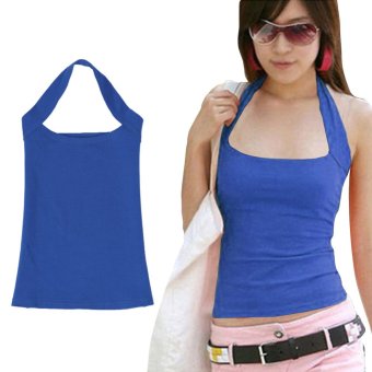Sexy Halter Neck Sleeveless Vest Tank Backless Top Strapless Bottoming Shirt for Women Ladies - intl  