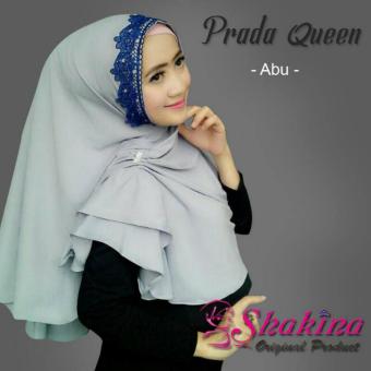 Shakina Original Product Hijab Instan Prada Quen - Abu abu  