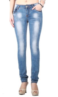 Shexiangmrs Womens Denim Stretch Distressed Skinny Jeans W209  