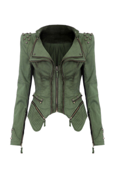 Short Denim Jacket (Green) - intl  