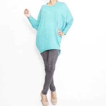 Simply The Label Imelda Knit Blouse - Turquoise  