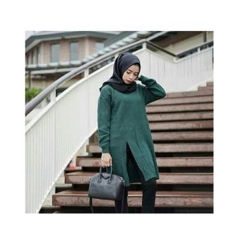 Slit Knit Emerald - Sweater rajut wanita best seller premium  