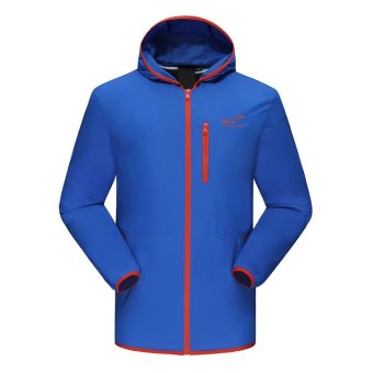 SNTA Mens Outdoor Waterproof Jaket 8801 - Biru  