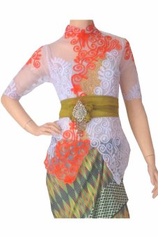 Solo My Kebaya Bali Casual - KBC018 - Putih  