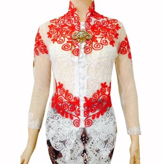 Solo My Kebaya Casual Bali Casual Wisuda Pesta Putih-Merah  