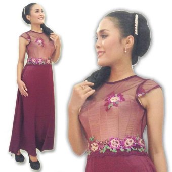 Solo My Kebaya Dress Gamis Alexa - GK06 - Ungu  