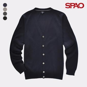 SPAO Cotton Like V-Neck Cardigan SPCK611C01-59 (Navy)  