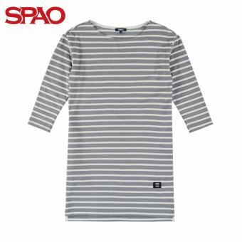 SPAO Striped Dress SPOM612G22-16 (L/Grey)  