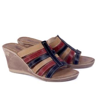 Spiccato Sandal Wedges Wanita 2289- Coklat  