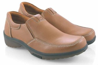 Spiccato SP 505.09 Sepatu Loafer Bisa Formal Pria - Bahan Leather - Elegan Dan Nyaman Di Pakai - Tan  