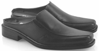 Spiccato SP 514.02 Sandal Slop/Bustong Bahan Leather (Hitam)  