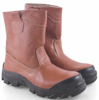 Spiccato SP 517.07 Sepatu Safety Boots Pria - Bahan Leather - Bagus Dan Gaya - Tan  