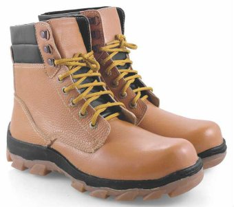 Spiccato SP 517.08 Sepatu Safety Boots Pria - Bahan Leather - Bagus Dan Gaya - Tan  