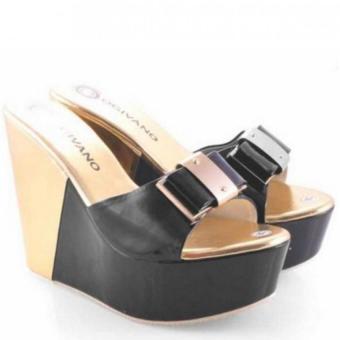 Spiccato Woman Wedges - Hitam  