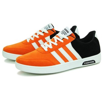 SRZ New Syle Men's Fashion Breathable Casual Shoes(Orange)  