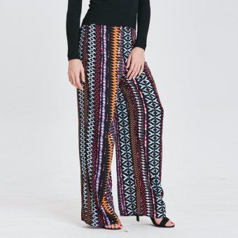 Stitch Muslimah Abstract Palazzo Pants (multicolor)  