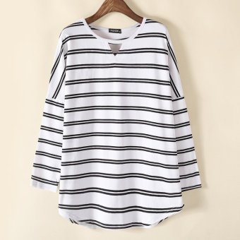 Striped Cotton Maternity T-shirts - intl  