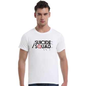 Suicide Squad Aim At The Bull's Eye Cotton Soft Men Short T-Shirt (White) - Intl  