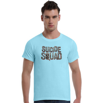 Suicide Squad Dead Cotton Soft Men Short T-Shirt (Powder Blue)   