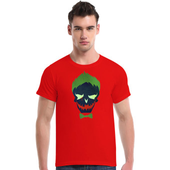 Suicide Squad Joker Cotton Soft Men Short T-Shirt (Red)  