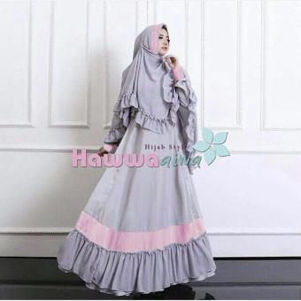 Suki Dress Hijab Aesha Syari'I - Grey  