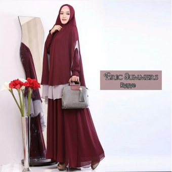 Suki Dress Hijab Rygye Syari'I - Maroon  