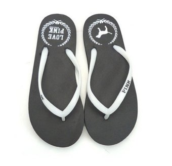 Summer Casual Beach Slippers Flip Flops Sandals Black  