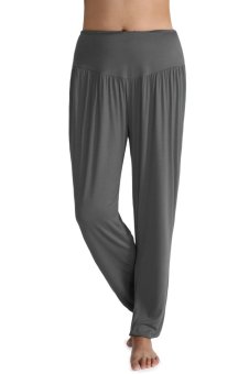 Sunwonder Meaneor Stylish Ladies Women Casual Sports Leisure Yoga Bloomers Harem Pants Solid Slacks Long Loose Trousers (Grey)  