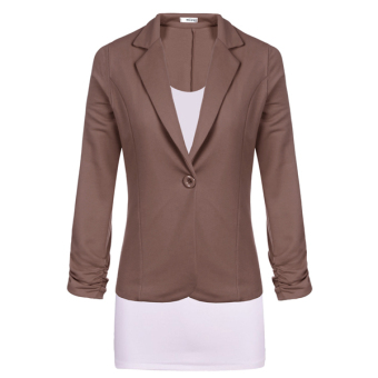 SuperCart Meaneor Women Fashion Casual Work Solid Candy Color Blazer (Intl) - Intl  