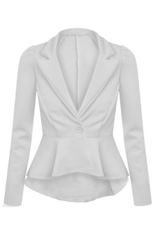 SuperCart One Button Basic Jacket Suit OL (White)   