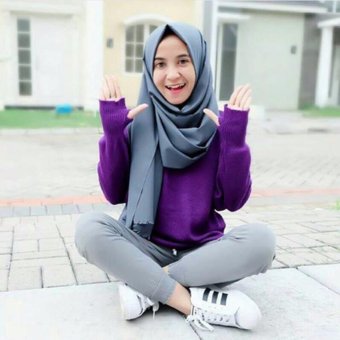 Sweater Rajut Roundhand - Violet  