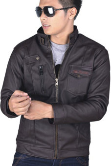 Syaqinah Jaket Pria - Coklat  