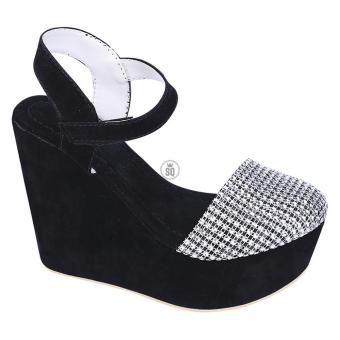 Syaqinah Sepatu Wedges Wanita - Silver  