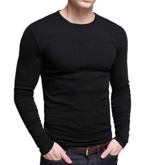 Sz Graphics T Shirt Long Sleeve Pria / Kaos Lengan Panjang /Kaos Polos/T Shirt Fashion/Koas Pria Long Sleeve/T Shirt Pria Long Sleeve-Hitam  