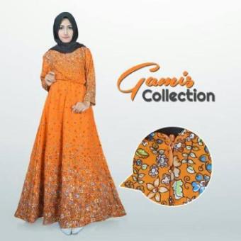 T-OS Gamis Syari Muslimah Camelia Maxidress [orange]  