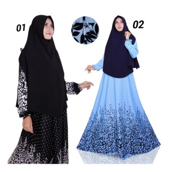 T-OS Gamis Wanita Muslimah Nerium Syari [02 BLUE]  
