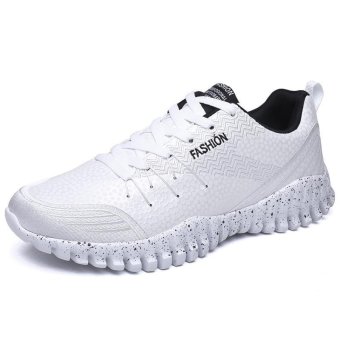 Tauntte Breathable Men Sneakers Korean Style Light Sports Casual Shoes (White) - intl  