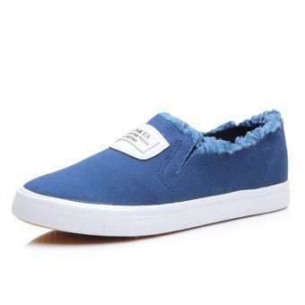 Tauntte Summer Korean Style Women Canvas Shoes Breathable Lady Sneakers Fashion Casual Shoes For Women (Blue) - intl  