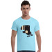 The Cartoon Parrot Cotton Soft Men Short T-Shirt (Powder Blue)   