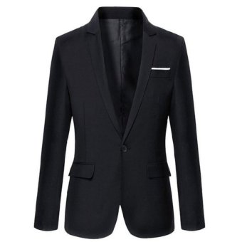 Thundercloth - Blazer Pria Suit Mens Stylist - Hitam  