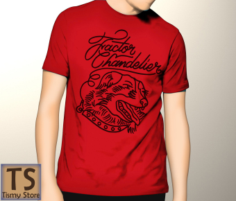 Tismy Store Kaos Factor Chandelier Bulldog PC2 - Merah  