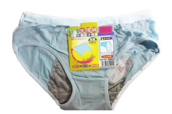 TokoBagusIndo Menstrual No Spot Underwear Biru & Abu-ABu  
