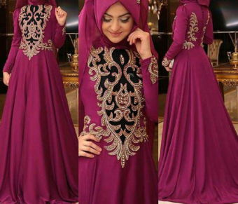TOKOKU Dress Muslim Maxi Safirah - (Fanta)  