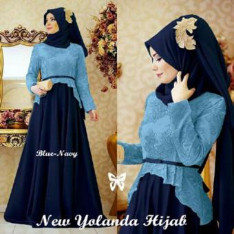 Trend Baju - Maxi Jersey Kaos Florencia Uk L - Blue  