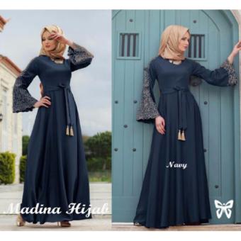 Trend Baju - Maxi Jersey Super Uk L - Navy Blue  