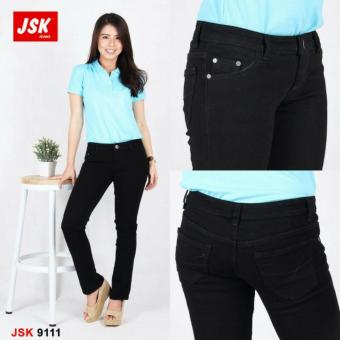 Tunas Baru Fashion Celana Jeans 9111 Black Free Acc  