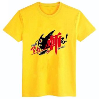 Ufosuit Printed Anime Akame Ga Kiru Cosplay T-shirt (Yellow)  