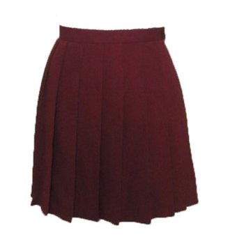 Ufosuit Summer Pleated Red Skirt For Girls  