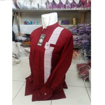 Ukhuwah Baju Koko Manset Merah  