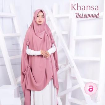 Ukhuwah Hijab Muslimah Syari' Khansa Premium - Pink  